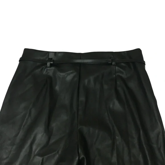 INC Black Vegan Faux Leather High Waisted Pants - Women’s 16 - Picture 9 of 13